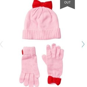 Adorable Kate Spade beanie and gloves set